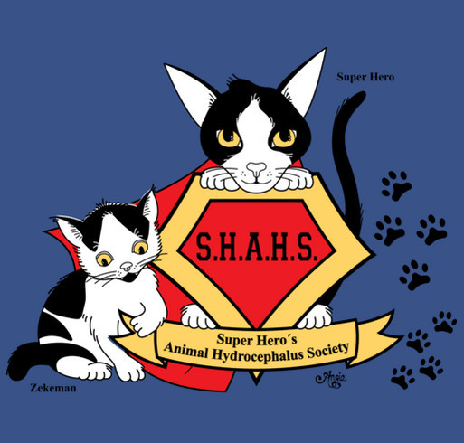 SHAHS - Super Hero's Animal Hydrocephalus Society Fundraiser shirt design - zoomed