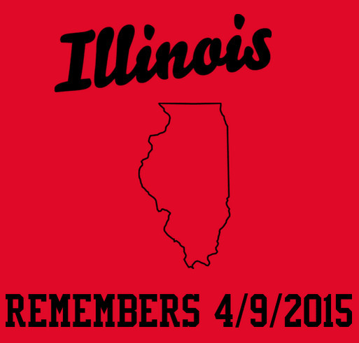 Northern IL Tornado Relief shirt design - zoomed