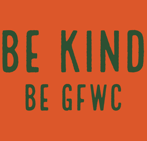 GFWC Virginia Northern District - BE KIND shirt design - zoomed