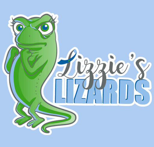 Lizzie's Lizards T1D Team 2026 shirt design - zoomed