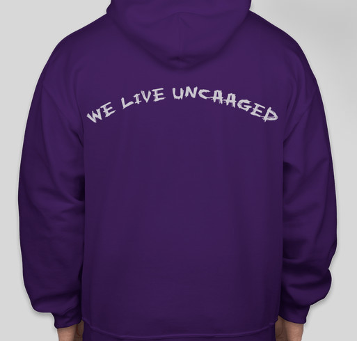 Become UNCAAGED Fundraiser - unisex shirt design - back