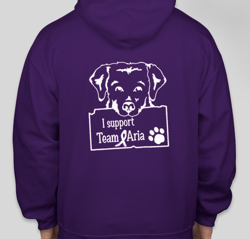 Seizure Assistance Dog for Aria Fundraiser - unisex shirt design - back