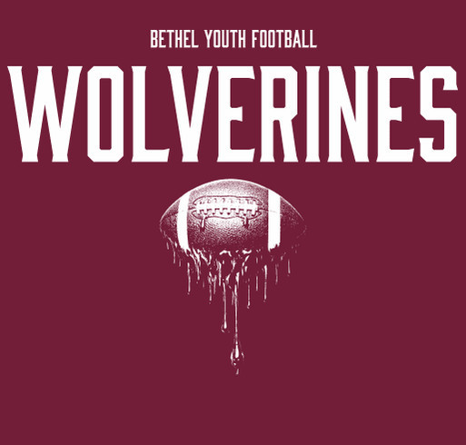 WOLVERINES: Bethel Youth Football & Cheer shirt design - zoomed