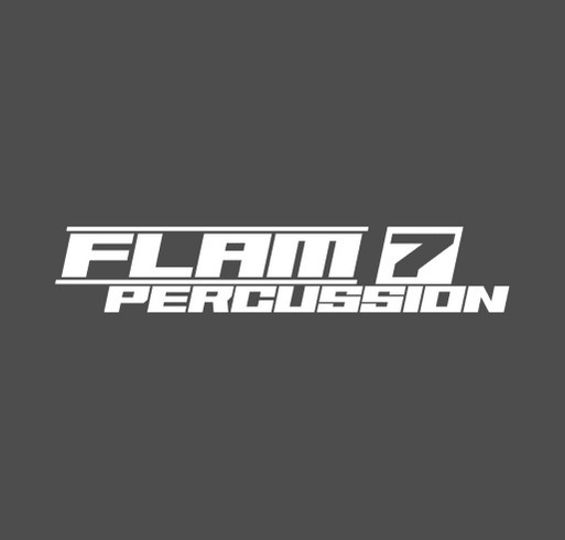 Flam 7 Percussion shirt design - zoomed