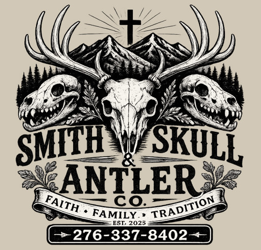Smith Skull & Antler Co Fall Hoodie Sale shirt design - zoomed