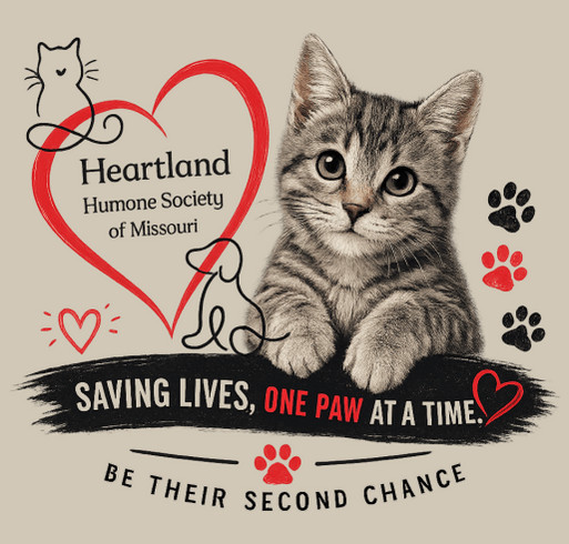 Heartland Humane Society T-shirt fundraiser shirt design - zoomed