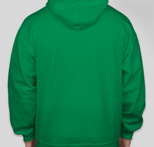 Mustang Green Hoodie Fundraiser - unisex shirt design - back