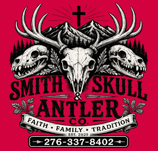 Smith Skull & Antler Co Fall Hoodie Sale shirt design - zoomed