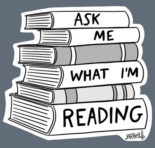 Ask Me What I'm Reading! shirt design - zoomed
