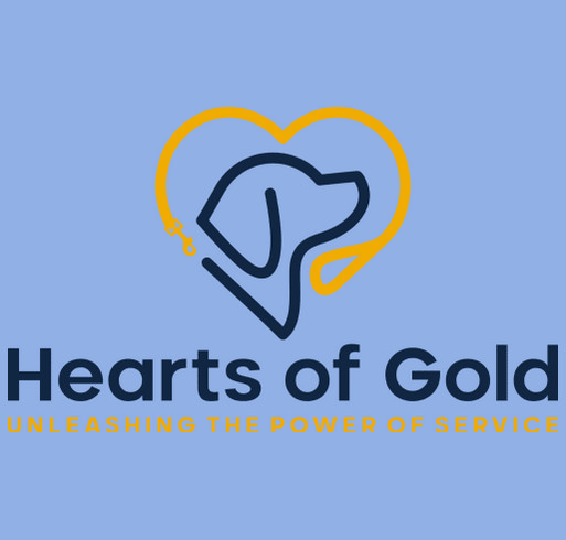 Hearts of Gold Service Dogs shirt design - zoomed