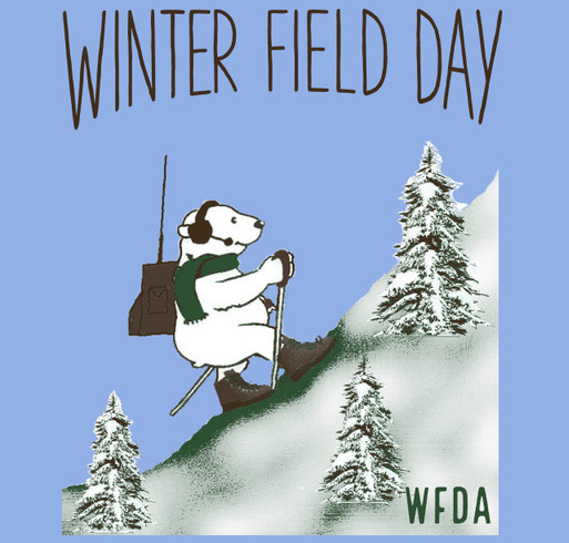 Winter Field Day shirt design - zoomed