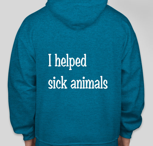 Help animals at the vets office Fundraiser - unisex shirt design - back