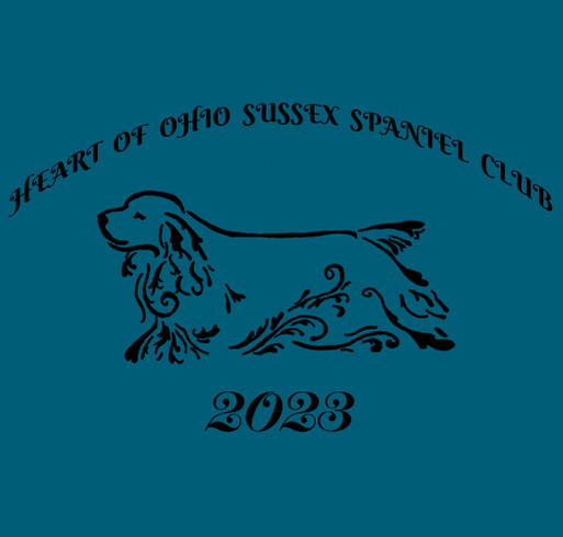 Heart Of Ohio Sussex Spaniel Club shirt design - zoomed