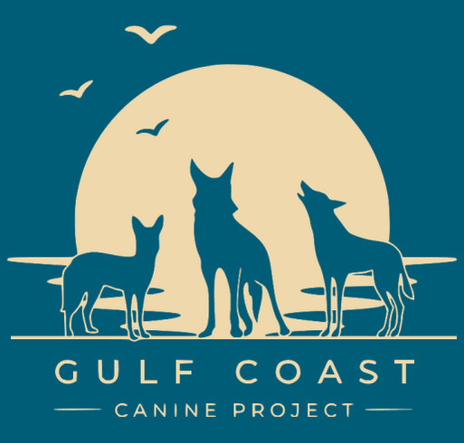 Gulf Coast Canine Project shirt design - zoomed
