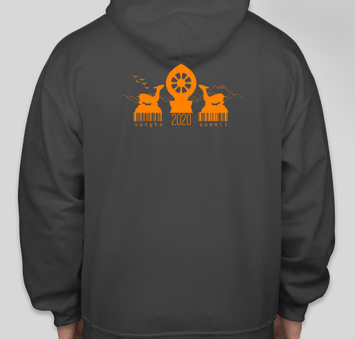 [Don't Hate Hoodies] "Don't Hate, Meditate." Limited Edition Fundraiser - unisex shirt design - back