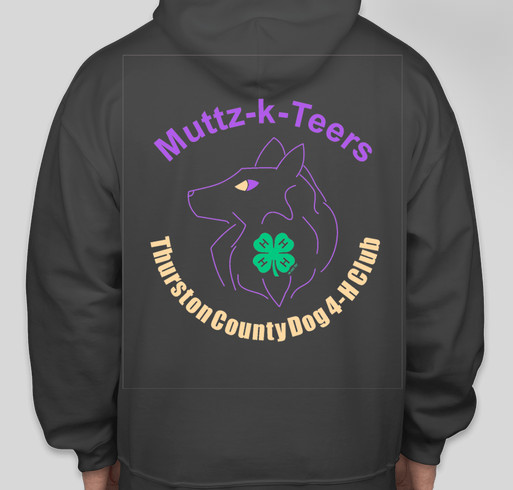 Muttz-K-Teers Dog 4-H Club Fundraiser - unisex shirt design - back