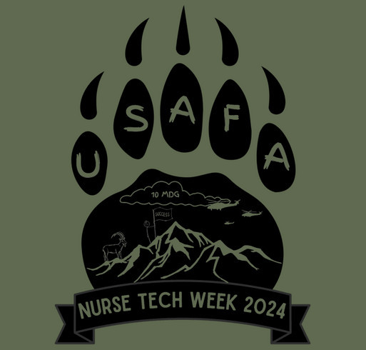 USAFA 10 MDG Nurse Tech Week shirt design - zoomed