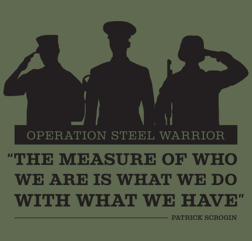 Operation Steel Warrior - Nucor Business Technology shirt design - zoomed