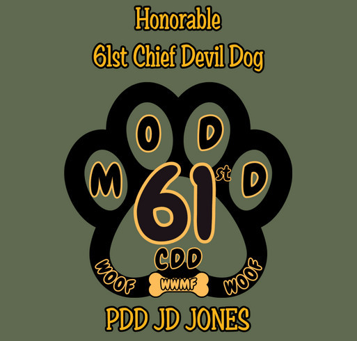 Honorable 61st Chief Devil Dog shirt design - zoomed