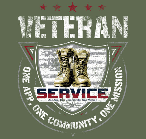 Service: One App, One Community, One Mission shirt design - zoomed