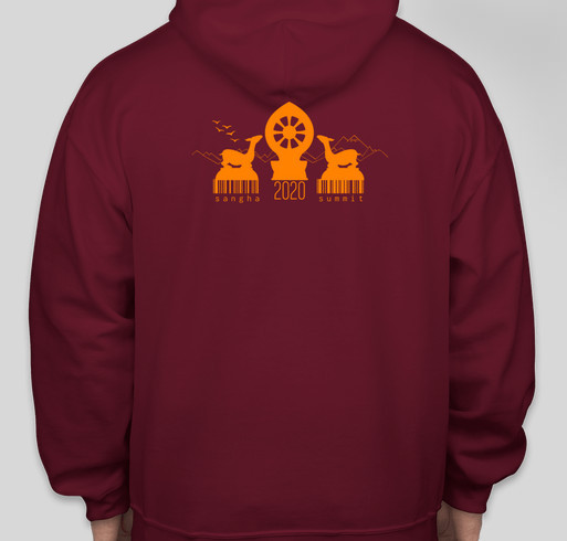 [Don't Hate Hoodies] "Don't Hate, Meditate." Limited Edition Fundraiser - unisex shirt design - back