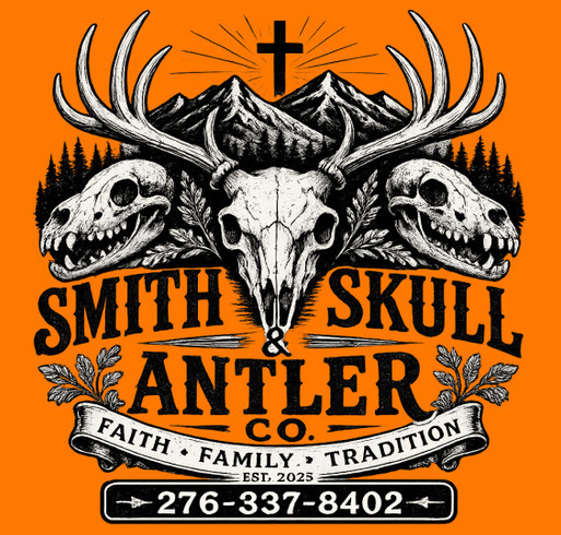 Smith Skull & Antler Co Fall Hoodie Sale shirt design - zoomed