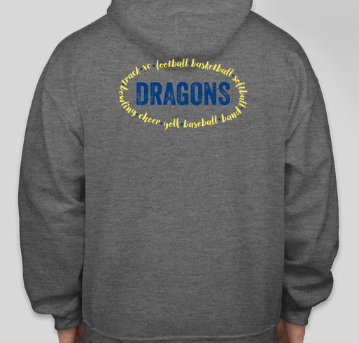 CPA Dewitt Dragons Spirit Shirt Fundraiser - unisex shirt design - back