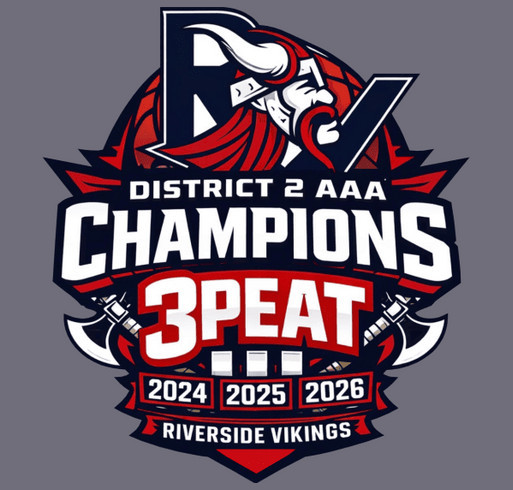 Riverside Basketball Three Peat shirt design - zoomed