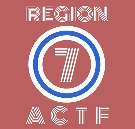 ACTF Region 7 Swag shirt design - zoomed
