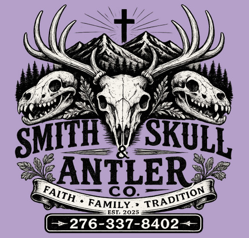 Smith Skull & Antler Co Fall Hoodie Sale shirt design - zoomed