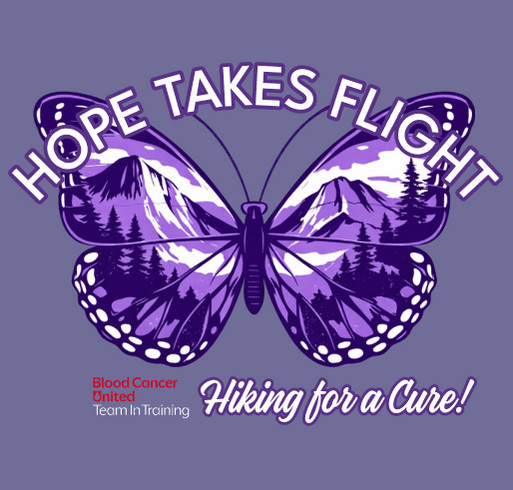 Bonnie's Bunch Hiking for a Cure! shirt design - zoomed