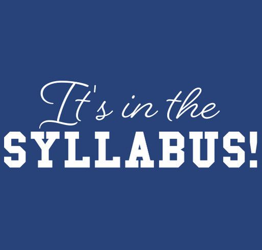 It's in the Syllabus Swag shirt design - zoomed