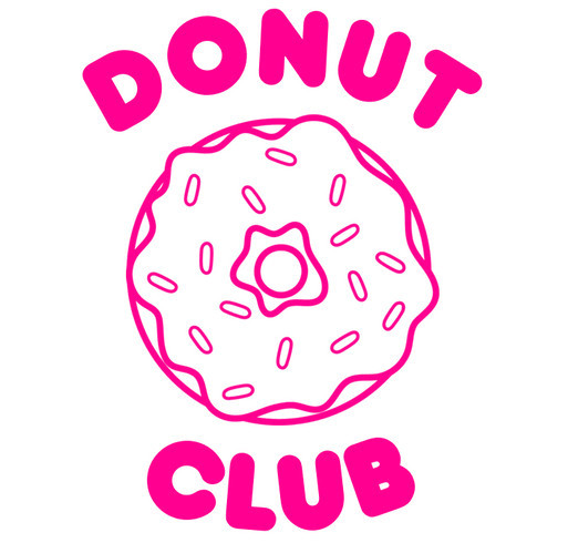 Donut Club St. Jude Fundraiser shirt design - zoomed