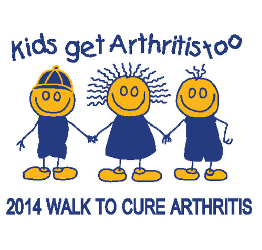 2014 Walk To Cure Arthritis T-Shirt shirt design - zoomed