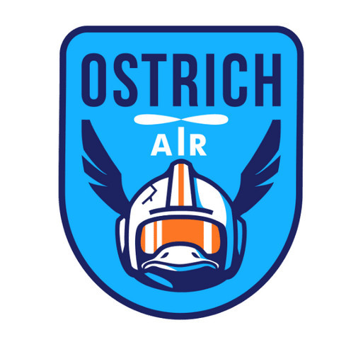 www.OstrichAir.com shirt design - zoomed