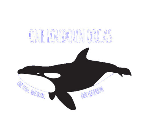 One Loudoun Orcas Fundraiser shirt design - zoomed