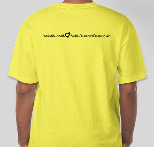 Scatter Sunshine Fundraiser - unisex shirt design - back