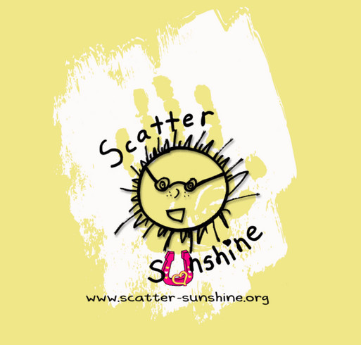 Scatter Sunshine shirt design - zoomed