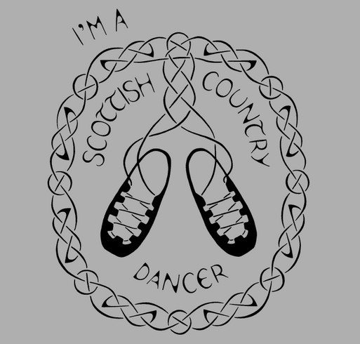Scottish Country Dancers of Portland 2025 T-Shirt Fundraiser shirt design - zoomed
