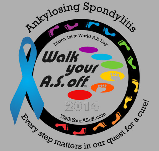 Walk Your A.S. Off 2014 - Official Booster T-Shirt shirt design - zoomed