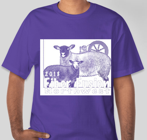 Help Fiber Fusion Northwest and Support the Fiber Arts community! Fundraiser - unisex shirt design - front