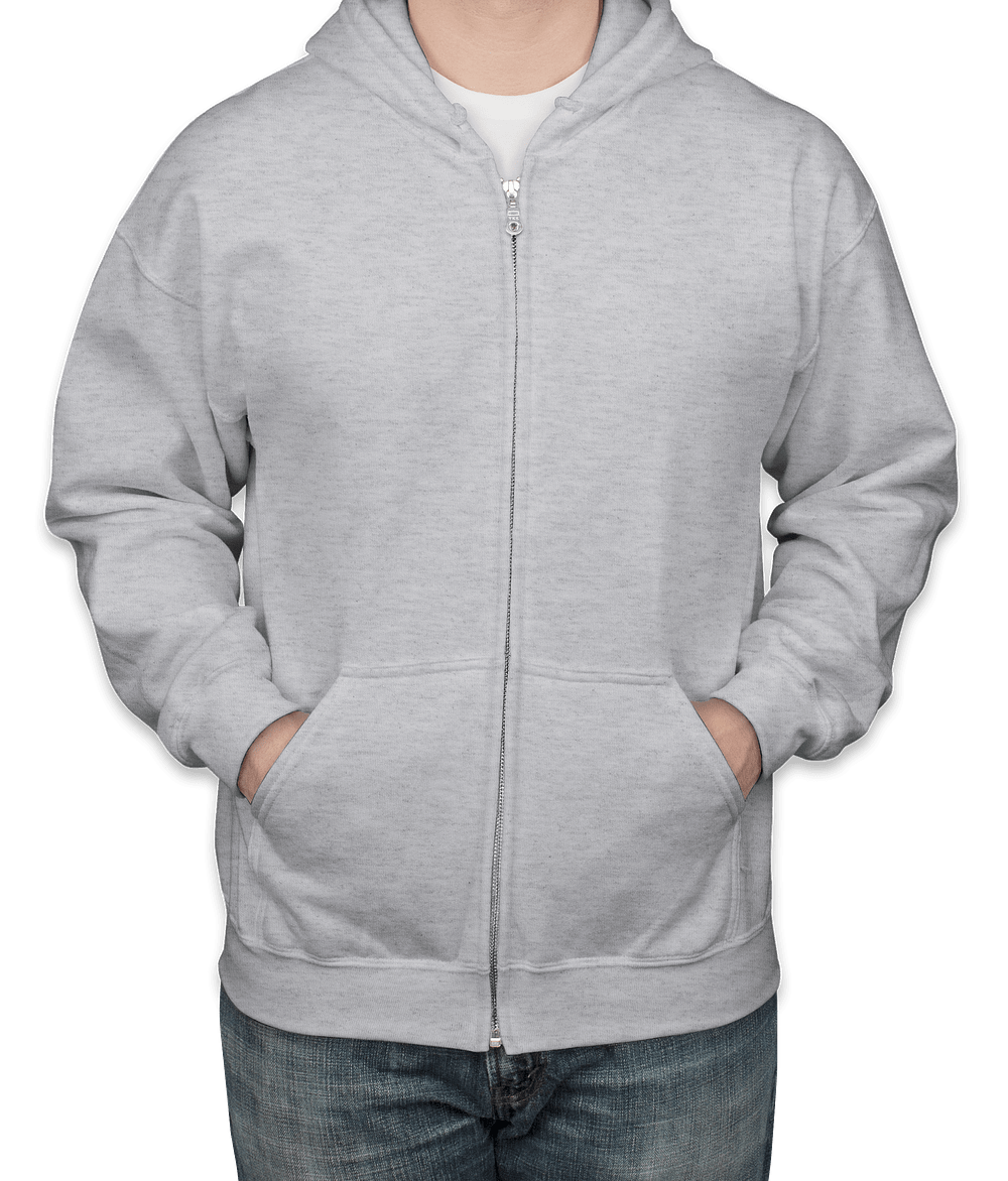 Gildan Midweight 50/50 Zip Hoodie - Embroidered