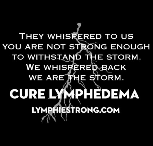 Lymphie Strong Awareness Storm shirt design - zoomed