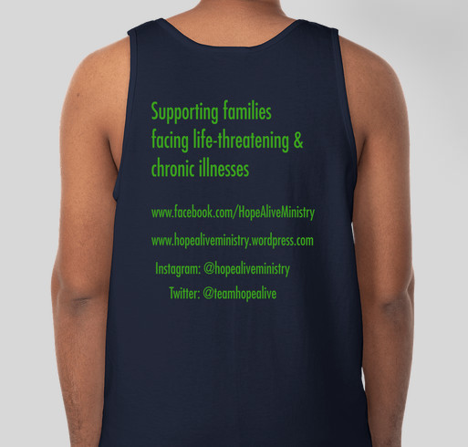Hope Alive Ministry Spring T-shirt & Tank Top Sale Fundraiser - unisex shirt design - back