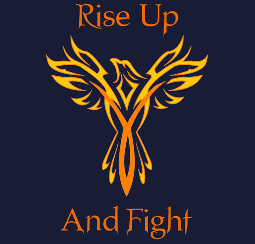 Rise Up And Fight Multiple Sclerosis shirt design - zoomed