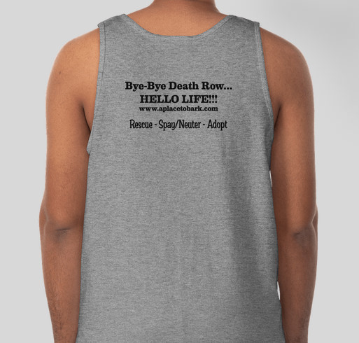"A Place To Bark" Fundraiser - unisex shirt design - back