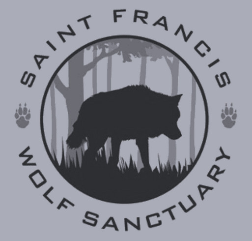 Saint Francis Wolf Sanctuary Tees and Tanks! shirt design - zoomed