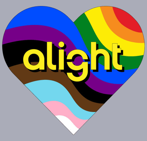 Alight Pride Fundraiser for The Montrose Center shirt design - zoomed