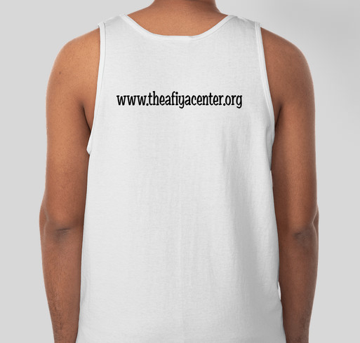 Afiya Stand Up for Women Fundraiser - unisex shirt design - back