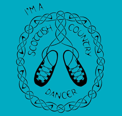 Scottish Country Dancers of Portland 2025 T-Shirt Fundraiser shirt design - zoomed